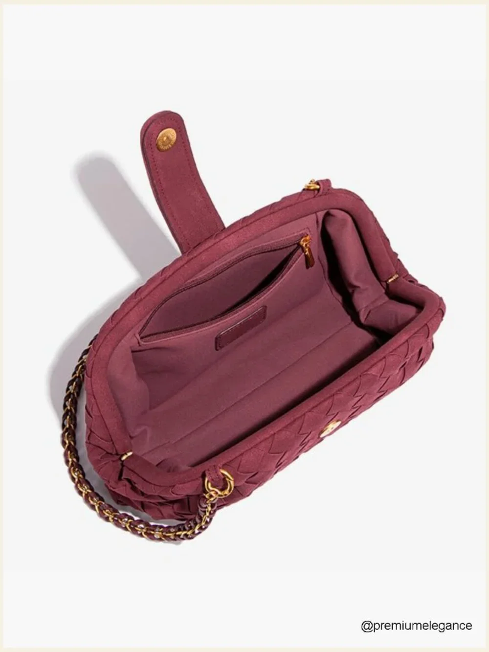 Handwoven PU Leather Crossbody Satchel Shoulder Bag Purse